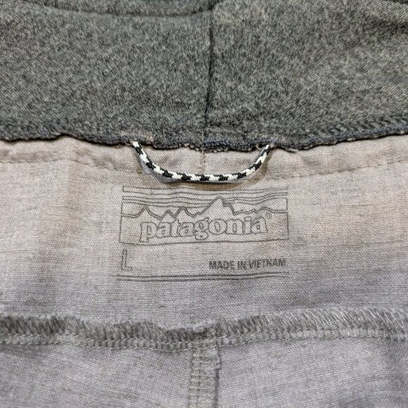 Patagonia Women's Large Hampi Rock Pants Climbing Joggers Gray Hemp Drawstring - Picture 2 of 14